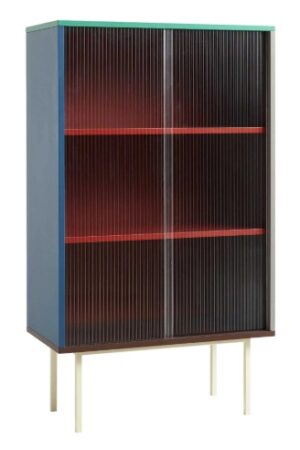 Hay Colour Cabinet Tall with Glass Doors, Multi